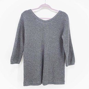 Garnet Hill Wool & Cashmere Chunky Rib Pullover